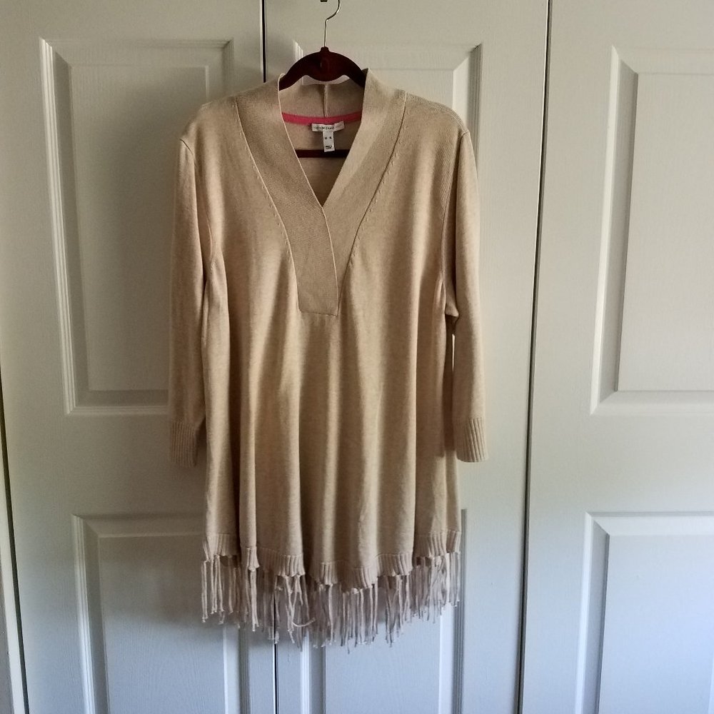 Isaac Mizrahi Heathered Tunic Sweater